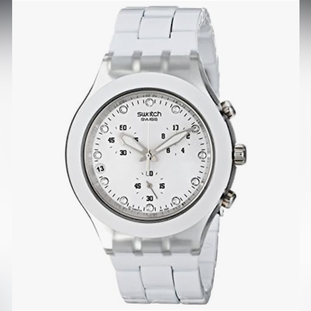 Swatch White Irony Diaphane Full Blooded Watch